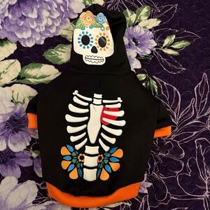 Colorful Skeleton Dog Hoodie